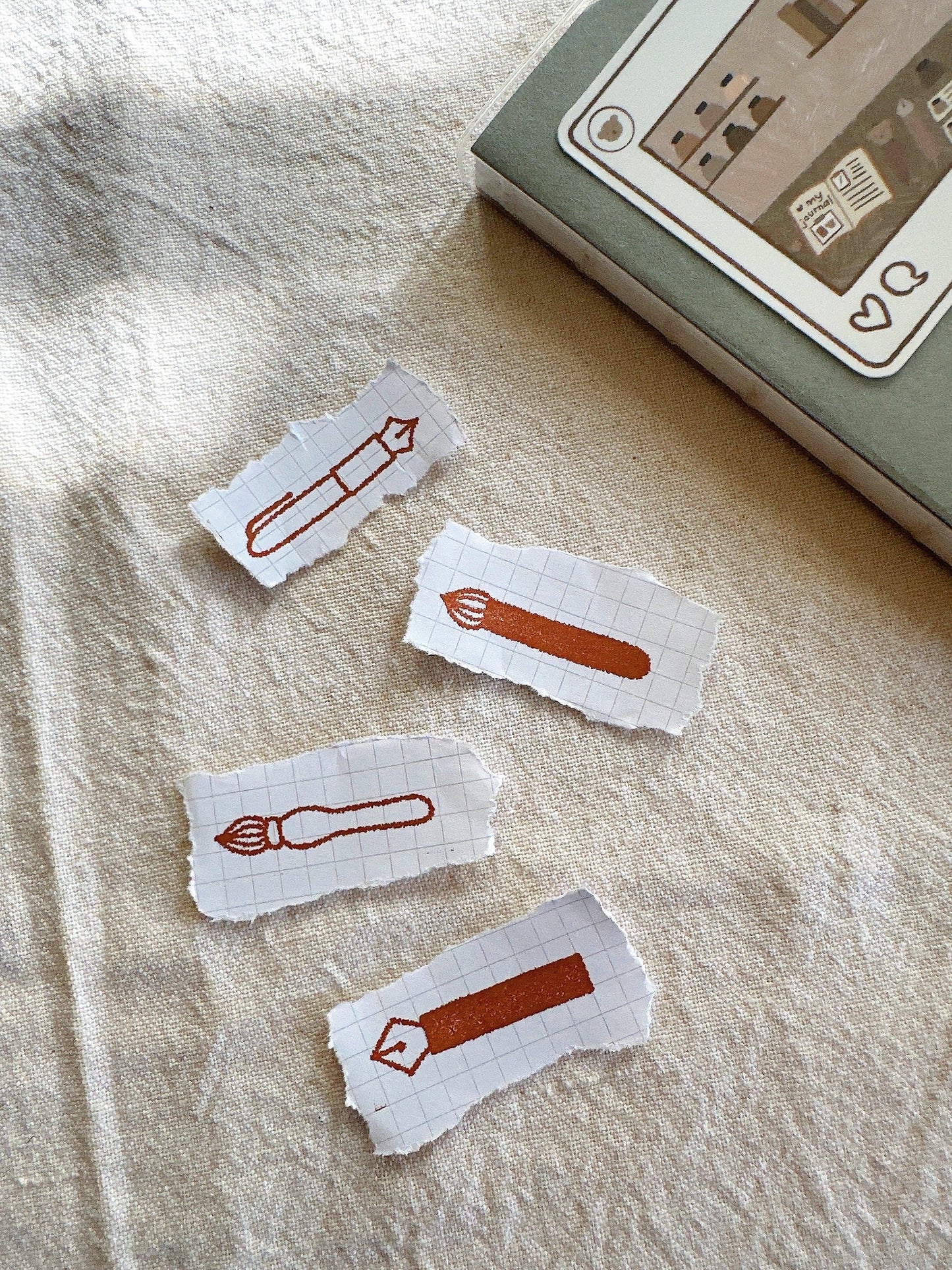 Glass Pen 2.0 Wooden Stamp