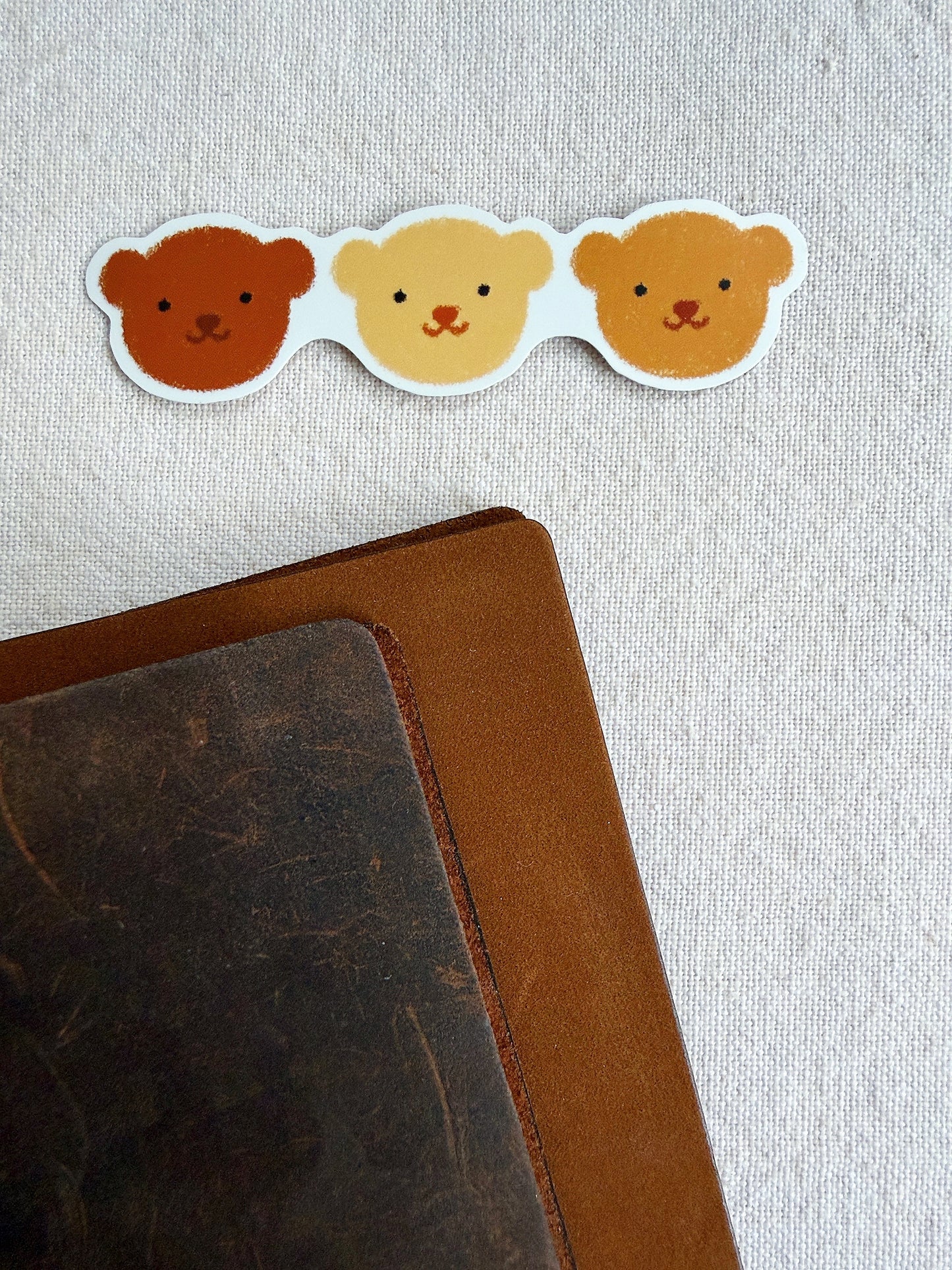 Three Litto Bears Die Cut Sticker