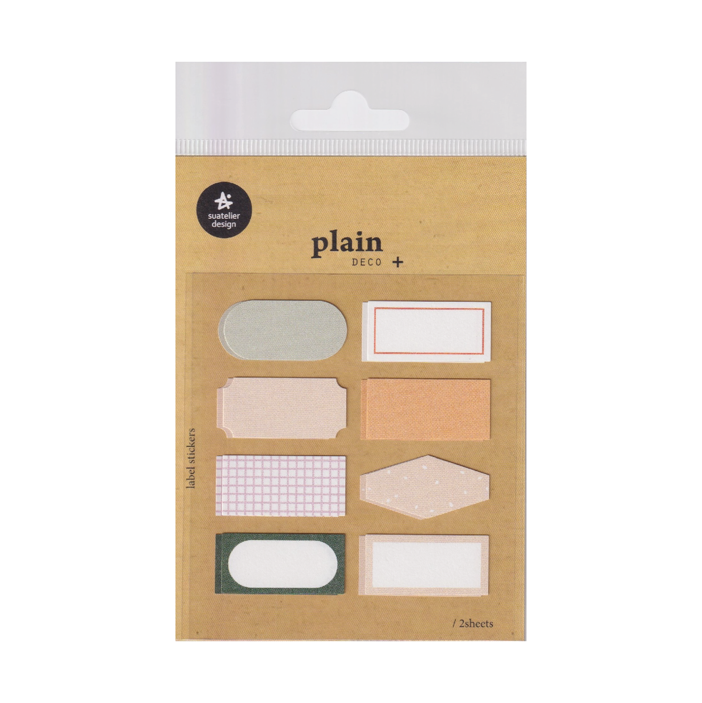 Suatelier Plain Deco Label Stickers (Plain 59)