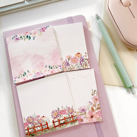 Floral Sticky Notes Bundle
