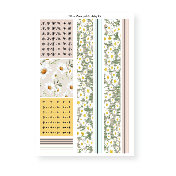 Daisy Foiled Planner Sticker Kit
