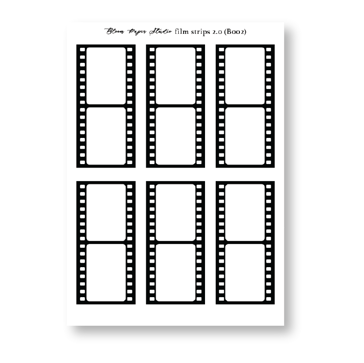 FQ002 Film Strips 2.0 Foiled Planner Stickers