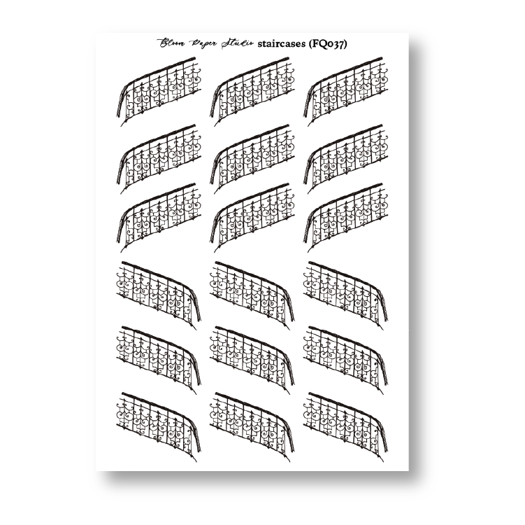 FQ037 Foiled Staircases Planner Stickers
