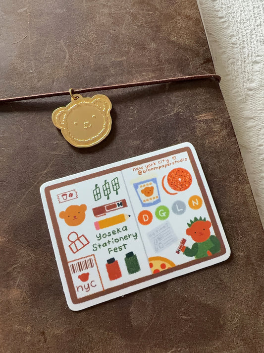 Stationery Fest Planner Spread Die Cut Sticker