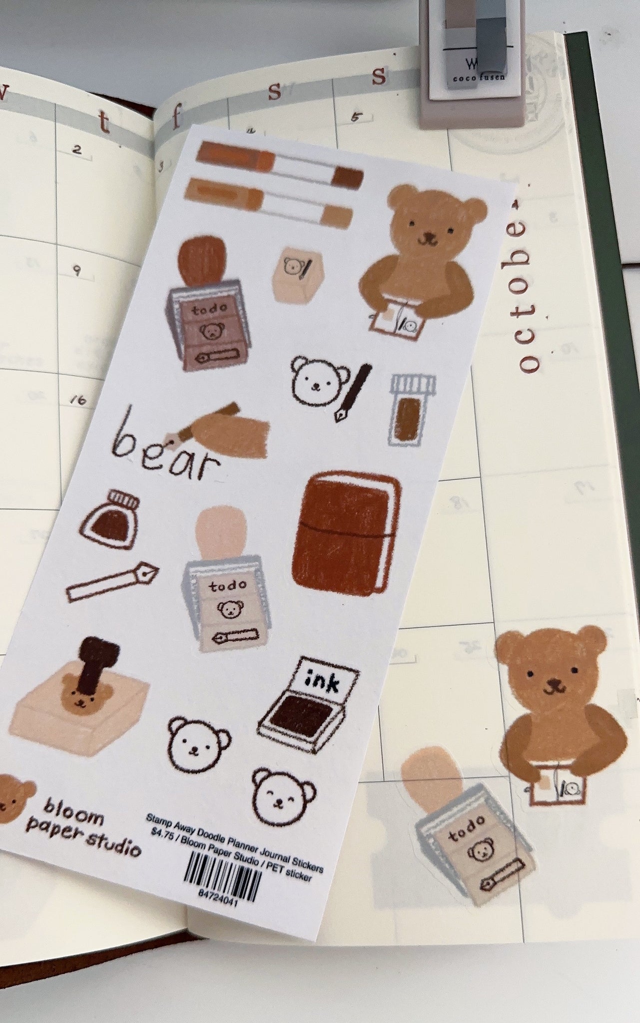 Stamp Away Doodle Planner Journal Stickers