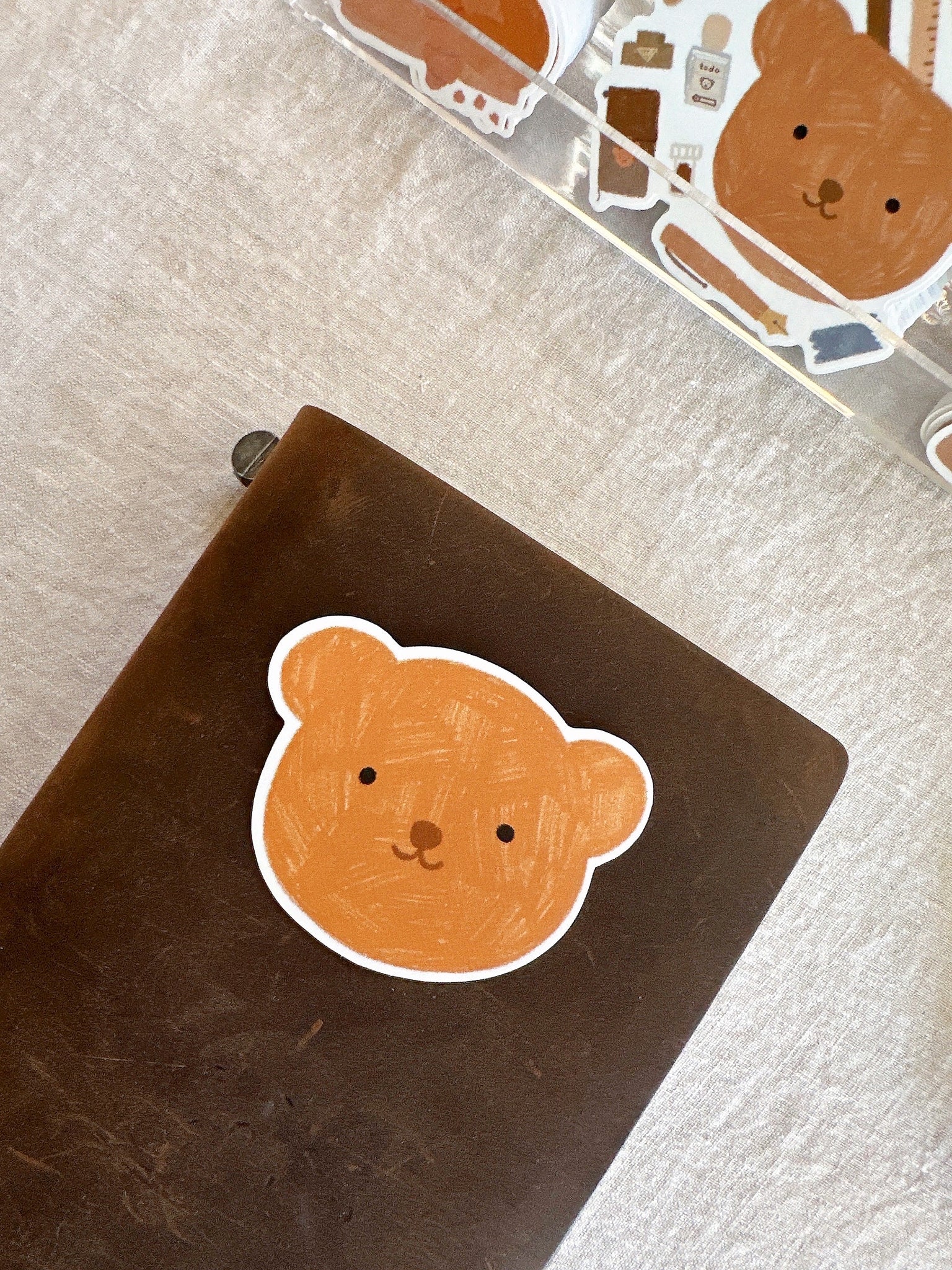 Teddy Bear Die Cut Sticker