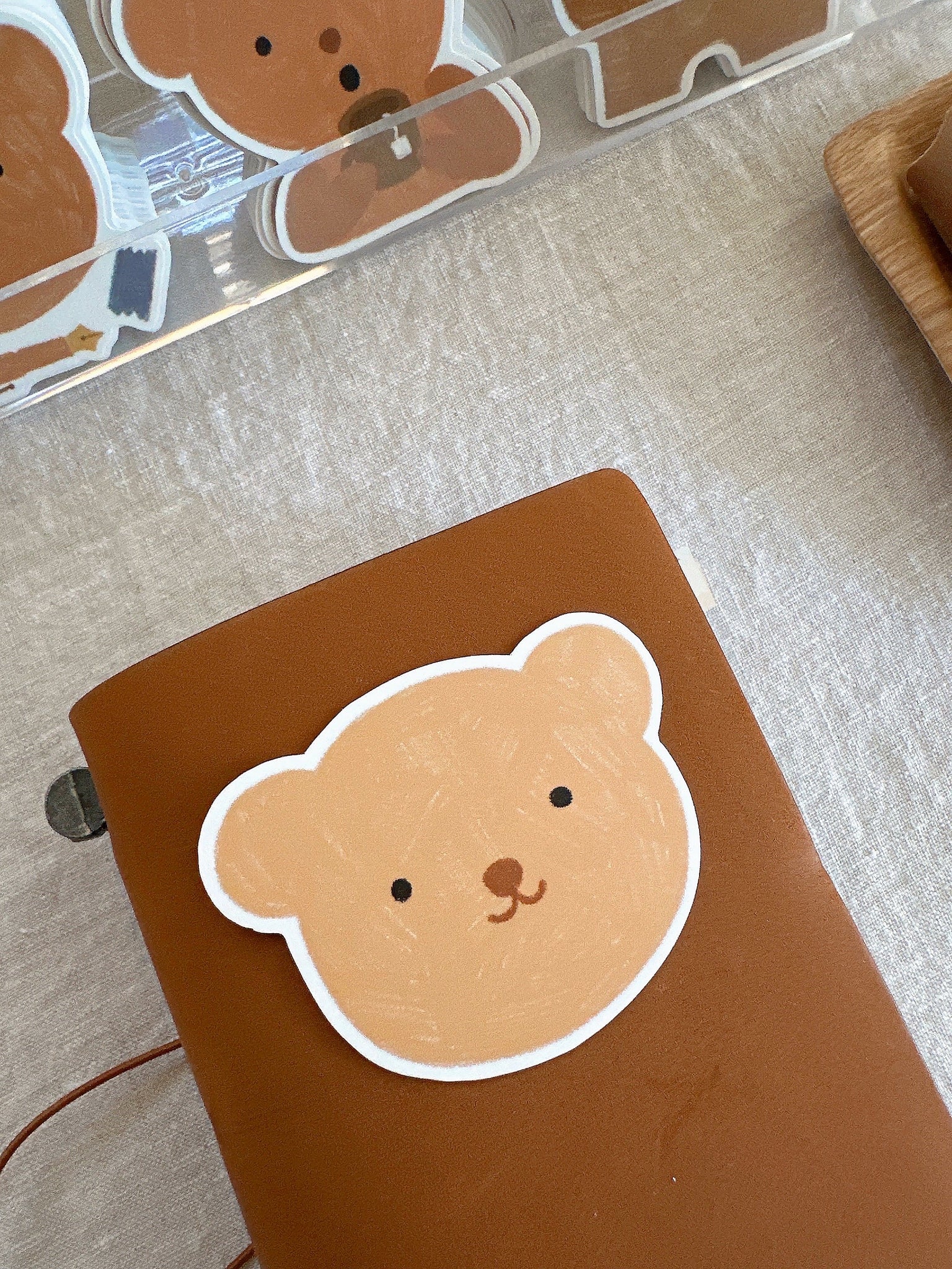 Vanilla Bear Die Cut Sticker