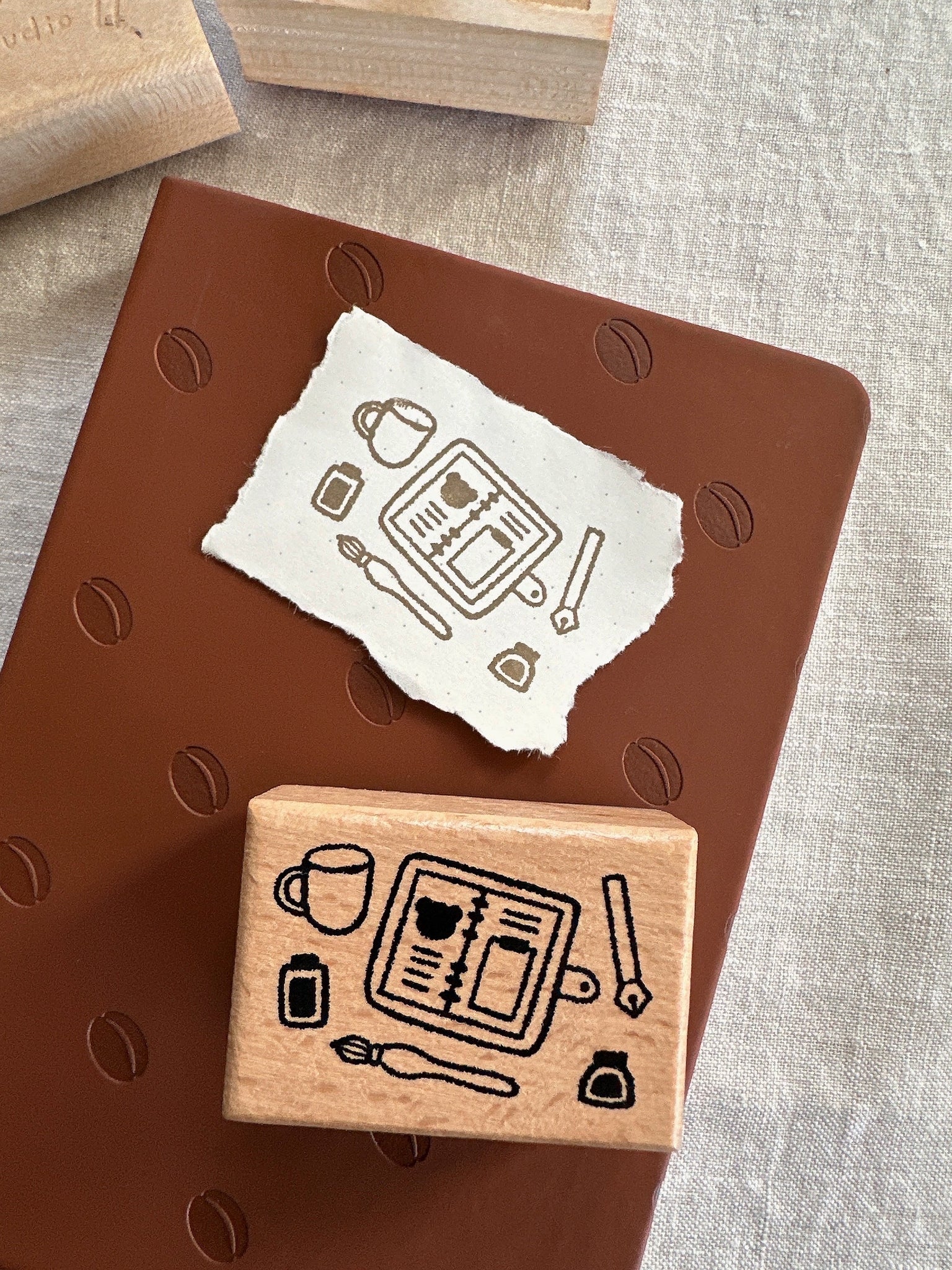 Planner Spread Wooden Stamp
