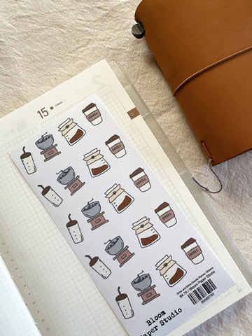 Grind and Shine Doodle Planner Stickers