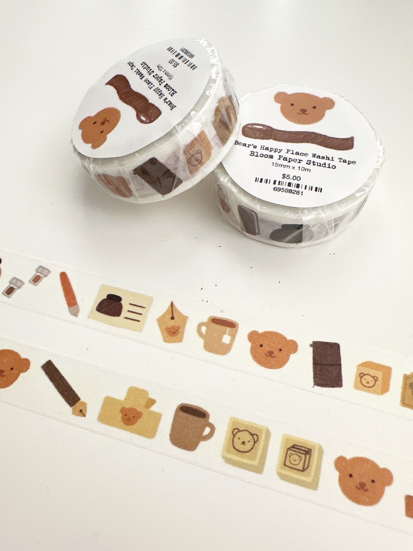 Bear's Happy Place Washi Tape