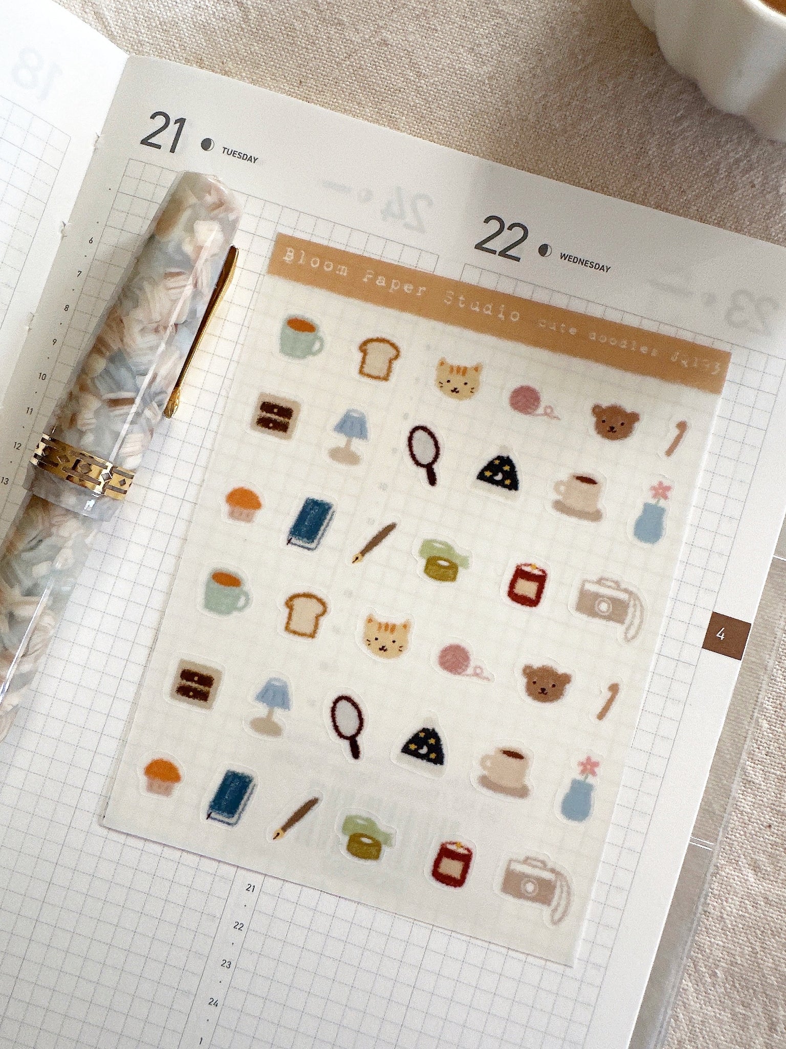 Cute Doodles Journaling Doodle Planner Stickers