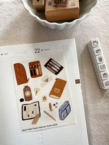 Stationery Goods Bear Doodle Planner Stickers