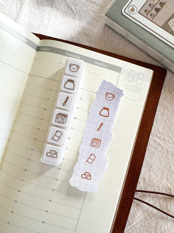 Bear's Happy Moments Button Stamp