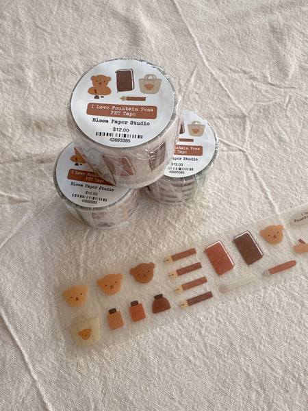 I Love Fountain Pens Kiss Cut PET Tape