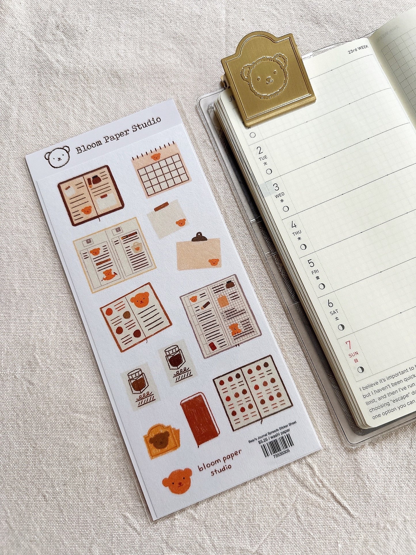Bear's Journal Spreads