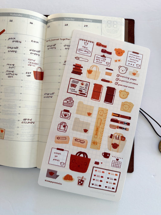 Teddy's Brain Dump & Supplies Pencil Board