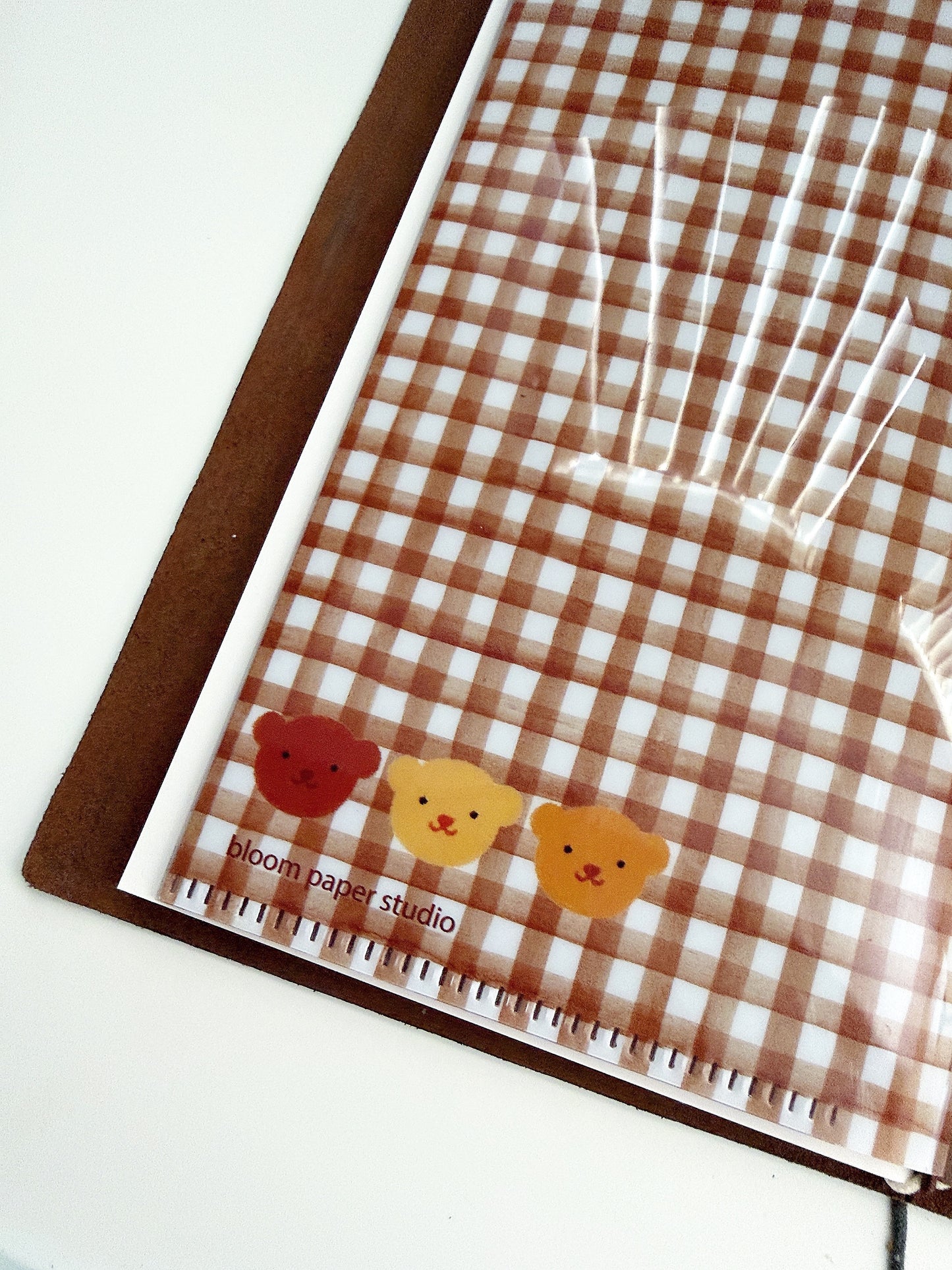 Three Litto Bears Clear Folder