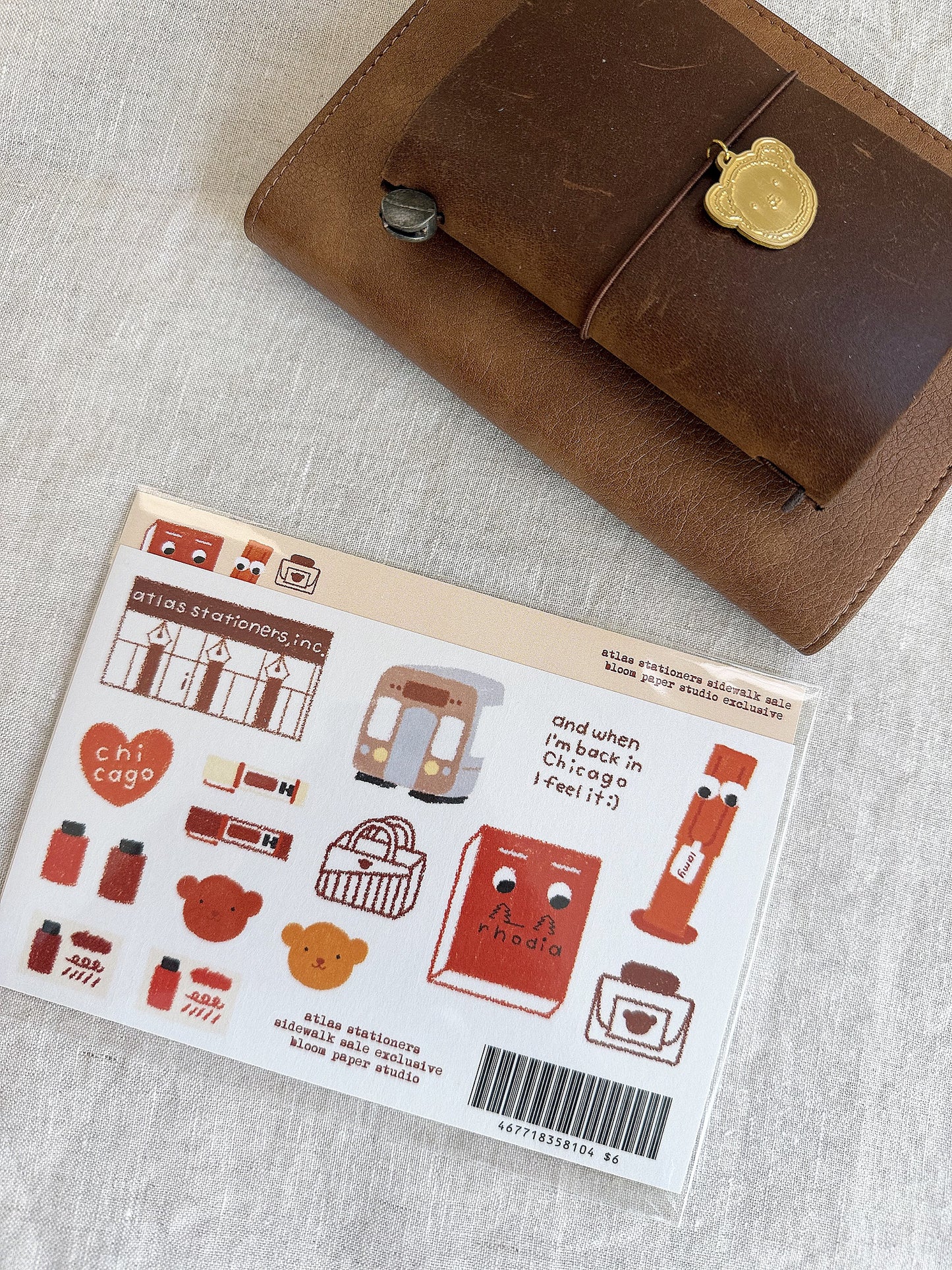 Atlas Stationers Sidewalk Sale Stickers