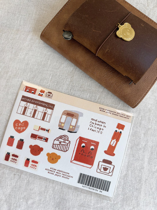 Atlas Stationers Sidewalk Sale Stickers