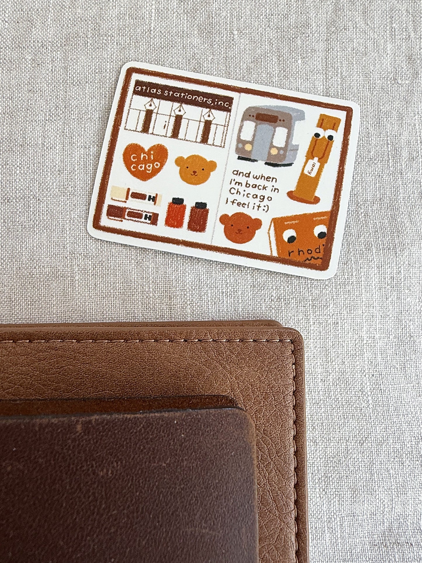 Atlas Sidewalk Sale Planner Spread Die Cut Sticker