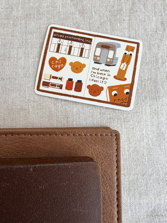 Atlas Sidewalk Sale Planner Spread Die Cut Sticker