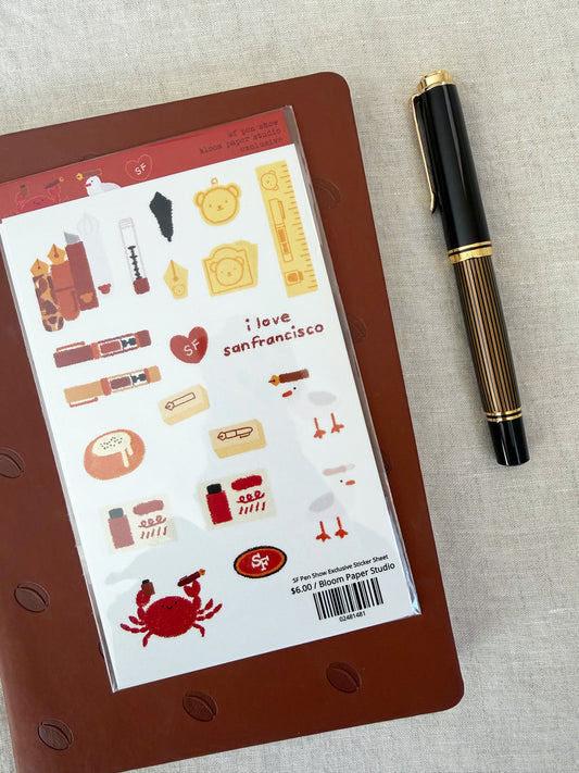 SF Pen Show Exclusive Sticker Sheet