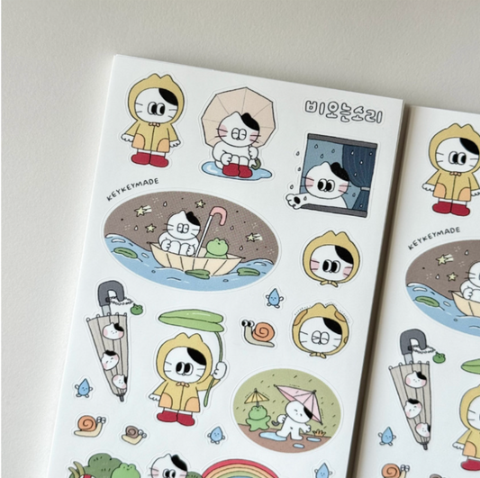 Keykeymade Rain Sound Sticker