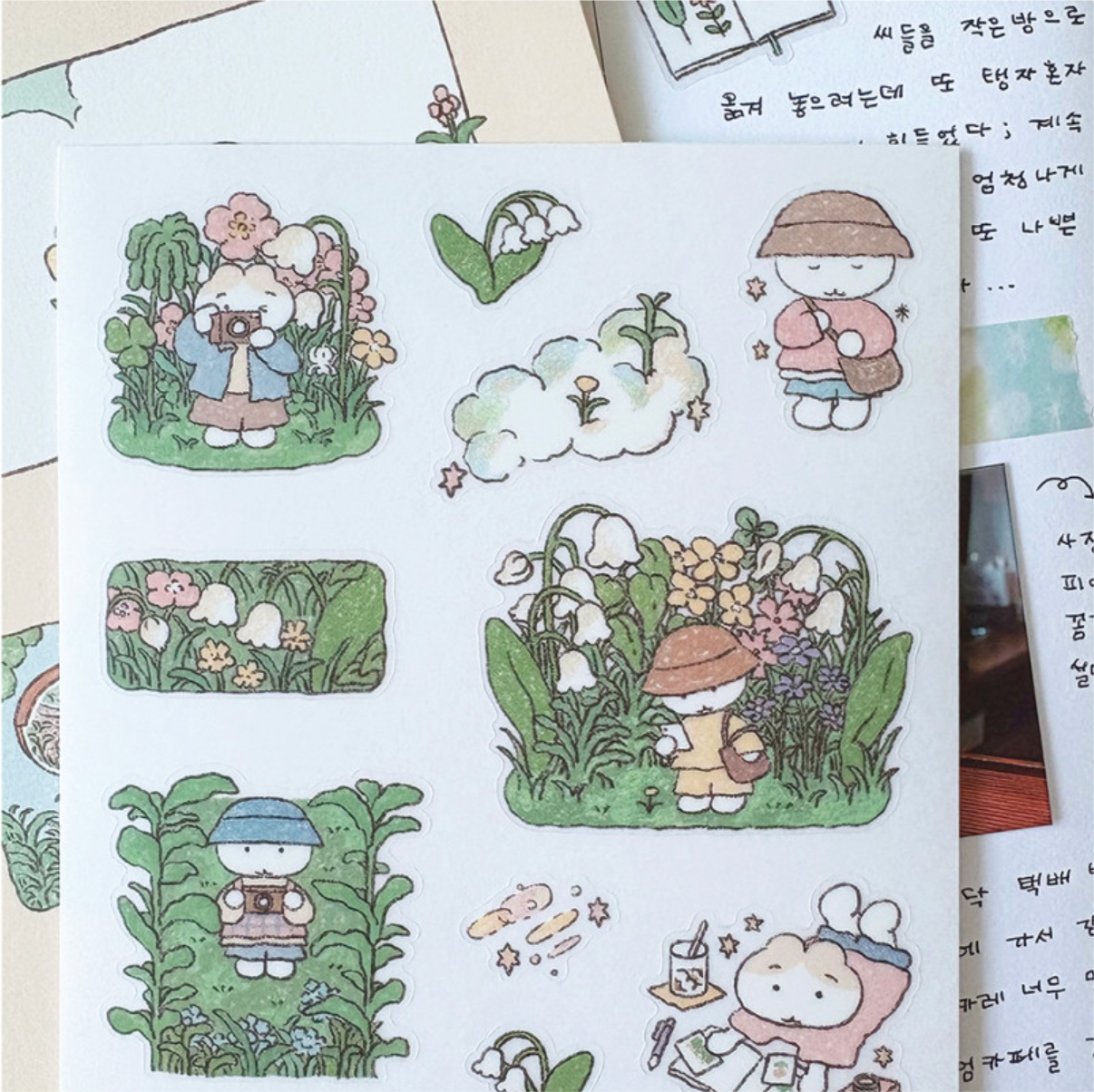 Catbbang Record the Greenery Sticker