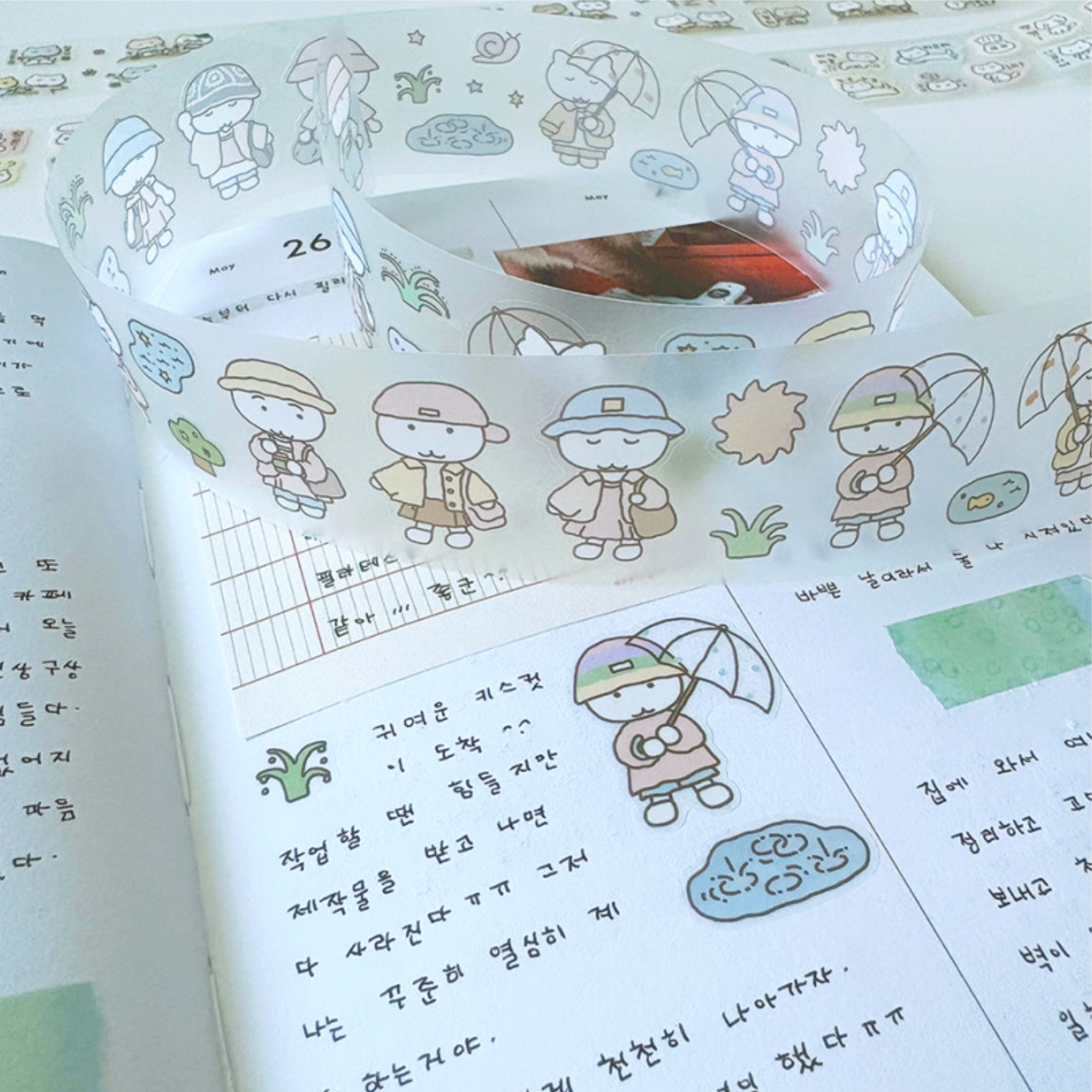 Catbbang Clear After the Rain PET Tape