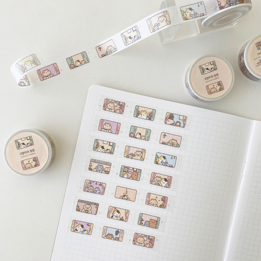 Catbbang Cat's Window Washi Tape