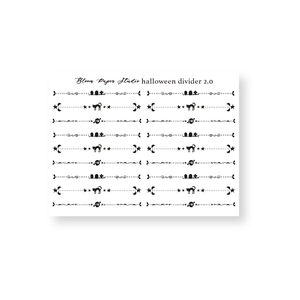Foiled Halloween Divider Stickers 2.0