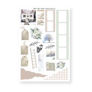 Winter Reader Kit Journaling Page Planner Stickers