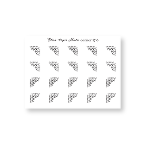 Foiled Corner Planner Stickers 17.0