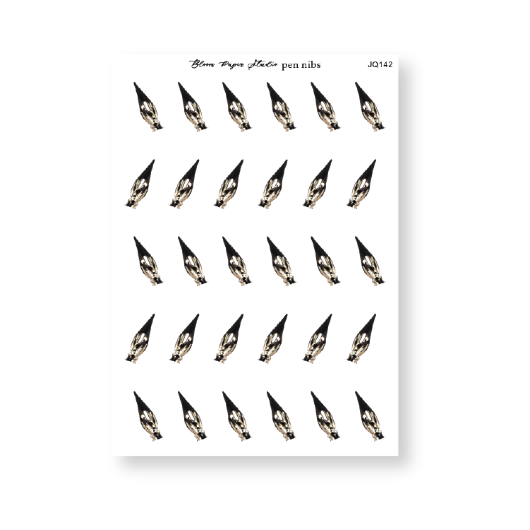 Watercolor Calligraphy Pen Nibs Journaling Planner Stickers