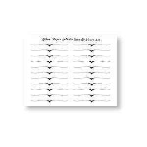Foiled Line Divider Stickers 4.0