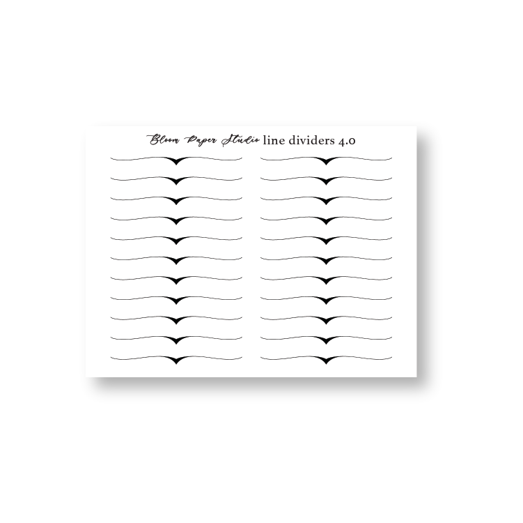 Foiled Line Divider Stickers 4.0
