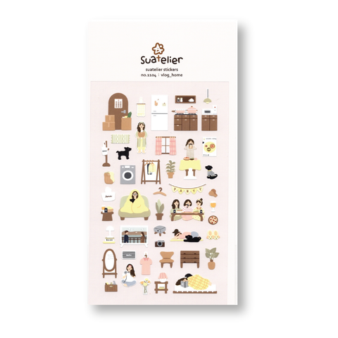 Suatelier Deco Planner Stickers (Homestyle Vlog)