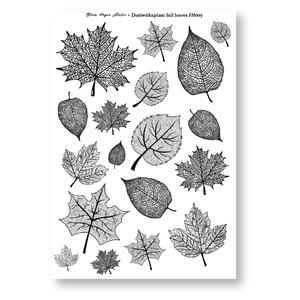 FH005 Foiled Fall Leaves Planner Stickers (Daniwithaplani Collab)