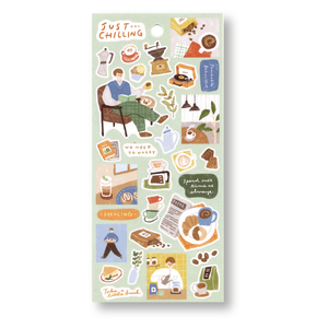 Mind Wave Just Chilling Planner Stickers (I Made Coffee)