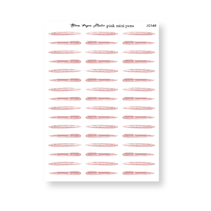 Pink Mini Pens Journaling Planner Stickers