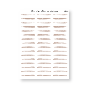 Tan Mini Pens Journaling Planner Stickers