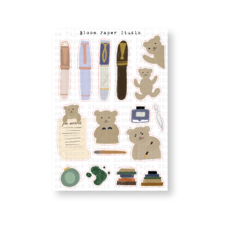 Inky Thoughts Journaling Doodle Planner Stickers