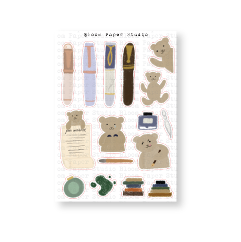 Inky Thoughts Journaling Doodle Planner Stickers