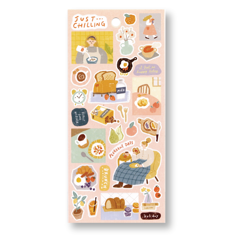 Mind Wave Just Chilling Planner Stickers (Blanche is Ready!)
