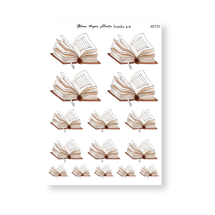Books 3.0 Journaling Planner Stickers