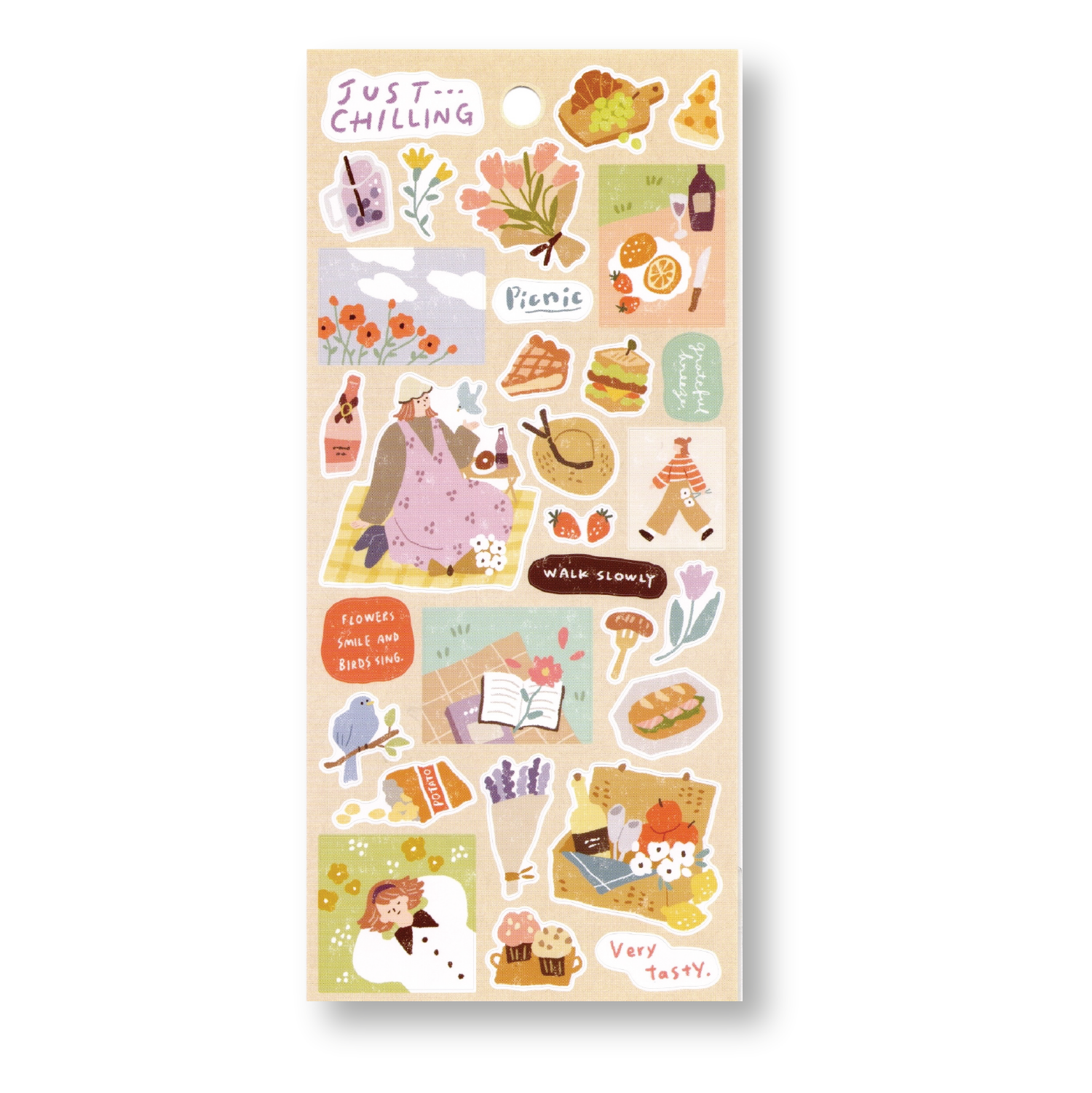 Mind Wave Just Chilling Planner Stickers (Let's Go on a Picnic!)