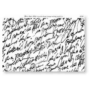 Tearable Large Vintage Writing Washi Paper 7.0