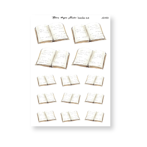 Books 1.0 Journaling Planner Stickers