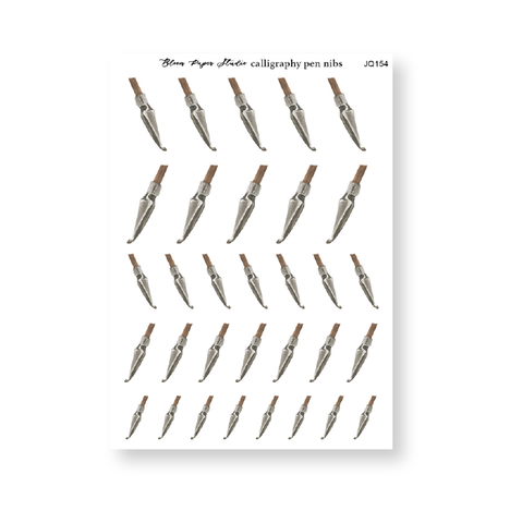 Calligraphy Pen Nibs Journaling Planner Stickers