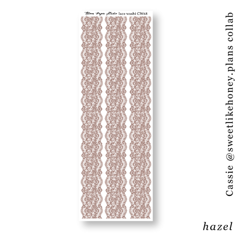 CW68 Lace Journaling Planner Stickers (Hazel)